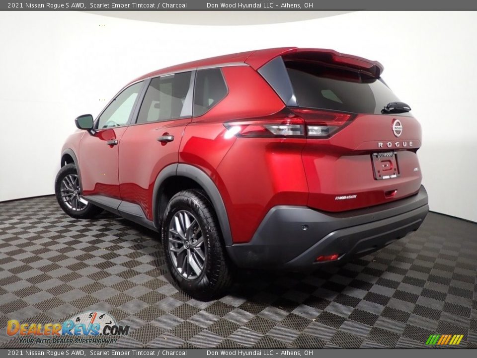 2021 Nissan Rogue S AWD Scarlet Ember Tintcoat / Charcoal Photo #11