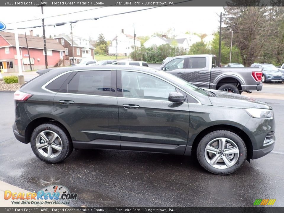 2023 Ford Edge SEL AWD Forged Green Metallic / Ebony Photo #6