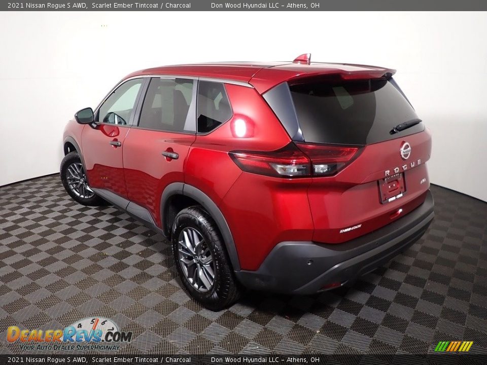 2021 Nissan Rogue S AWD Scarlet Ember Tintcoat / Charcoal Photo #12