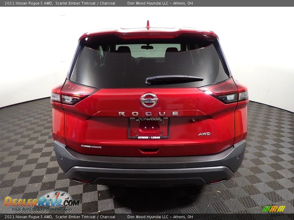 2021 Nissan Rogue S AWD Scarlet Ember Tintcoat / Charcoal Photo #13