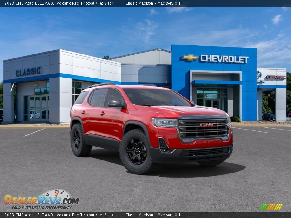 2023 GMC Acadia SLE AWD Volcanic Red Tintcoat / Jet Black Photo #1