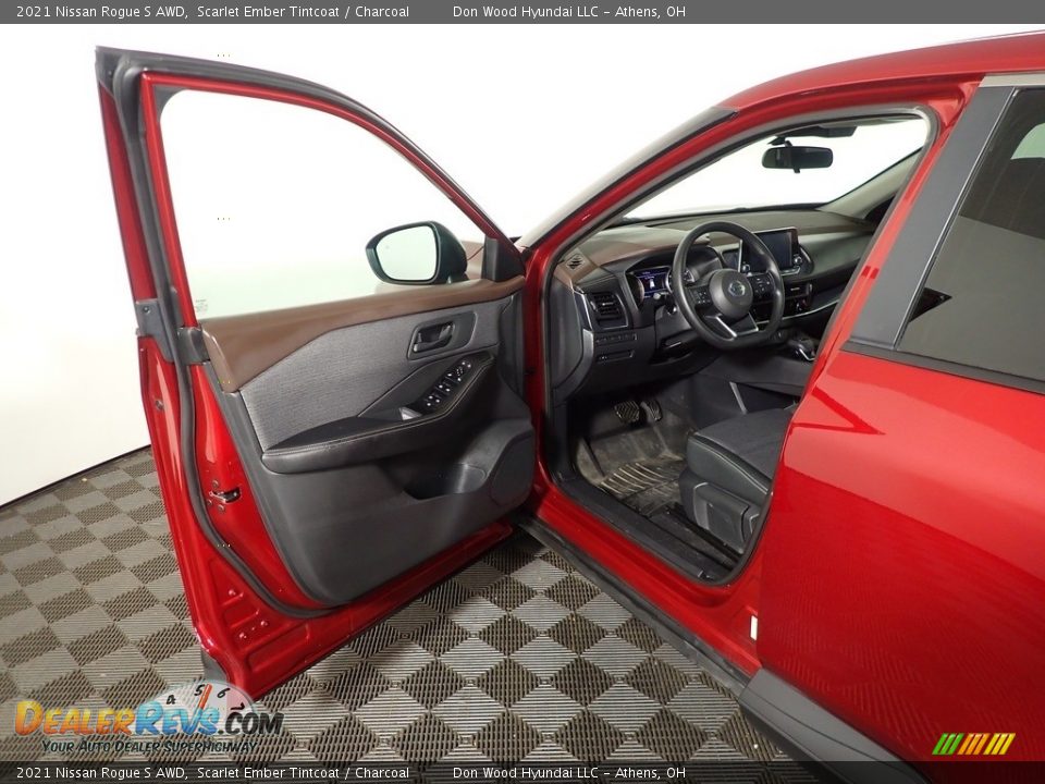 2021 Nissan Rogue S AWD Scarlet Ember Tintcoat / Charcoal Photo #18