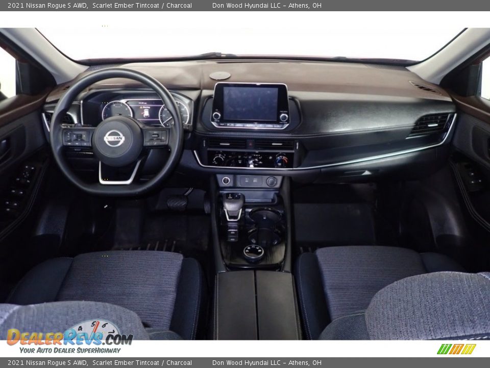 2021 Nissan Rogue S AWD Scarlet Ember Tintcoat / Charcoal Photo #22