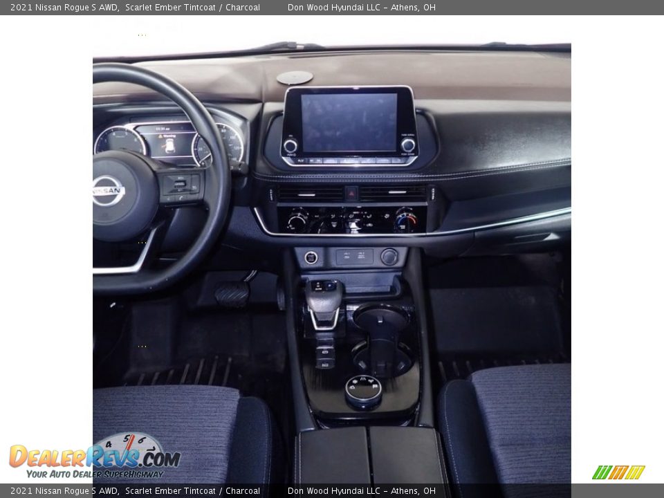 2021 Nissan Rogue S AWD Scarlet Ember Tintcoat / Charcoal Photo #23