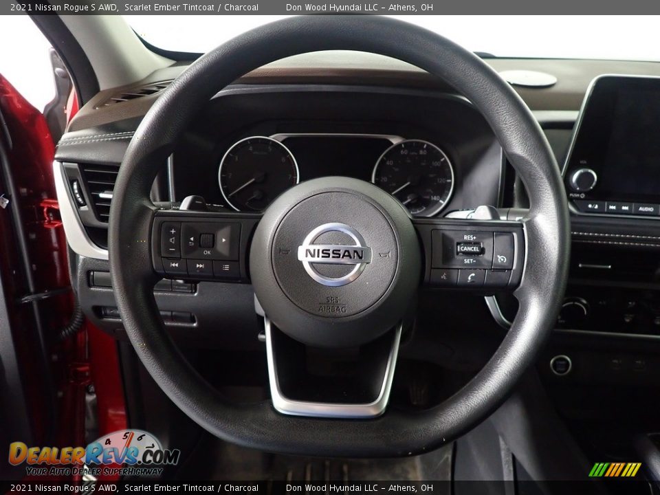 2021 Nissan Rogue S AWD Scarlet Ember Tintcoat / Charcoal Photo #25