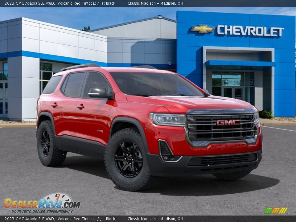 2023 GMC Acadia SLE AWD Volcanic Red Tintcoat / Jet Black Photo #7