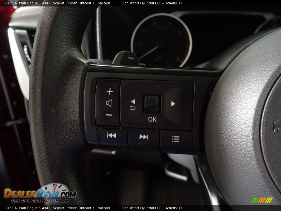 2021 Nissan Rogue S AWD Scarlet Ember Tintcoat / Charcoal Photo #27