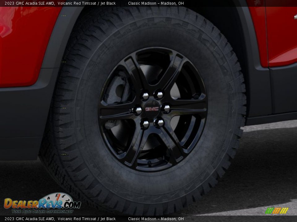 2023 GMC Acadia SLE AWD Volcanic Red Tintcoat / Jet Black Photo #9