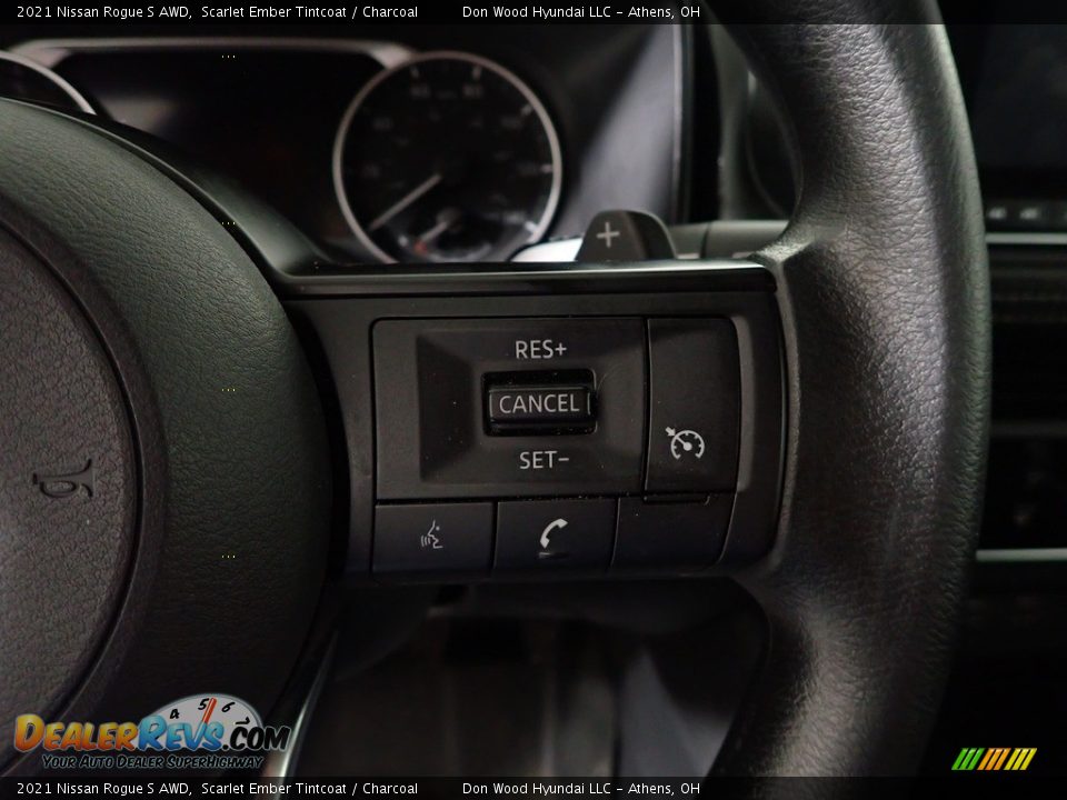 2021 Nissan Rogue S AWD Scarlet Ember Tintcoat / Charcoal Photo #28