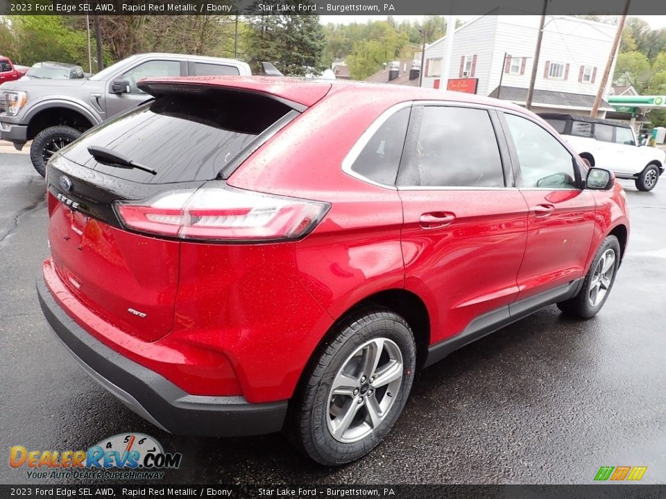 2023 Ford Edge SEL AWD Rapid Red Metallic / Ebony Photo #5