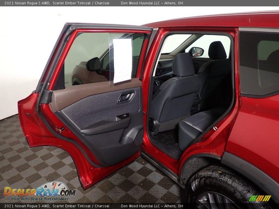 2021 Nissan Rogue S AWD Scarlet Ember Tintcoat / Charcoal Photo #32