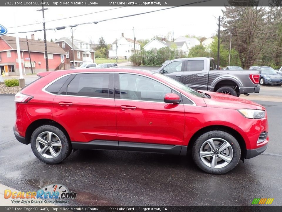 Rapid Red Metallic 2023 Ford Edge SEL AWD Photo #6