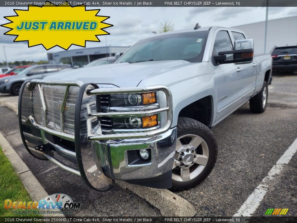 2016 Chevrolet Silverado 2500HD LT Crew Cab 4x4 Silver Ice Metallic / Jet Black Photo #1