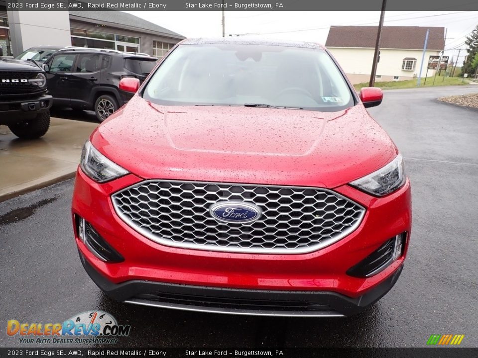 2023 Ford Edge SEL AWD Rapid Red Metallic / Ebony Photo #8