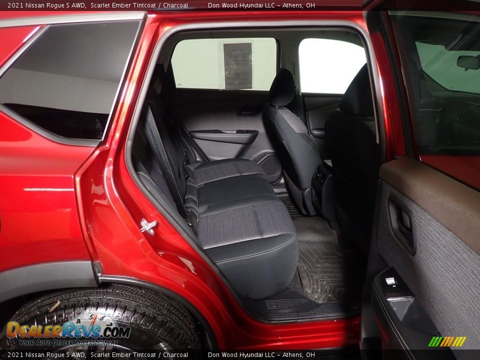 2021 Nissan Rogue S AWD Scarlet Ember Tintcoat / Charcoal Photo #35