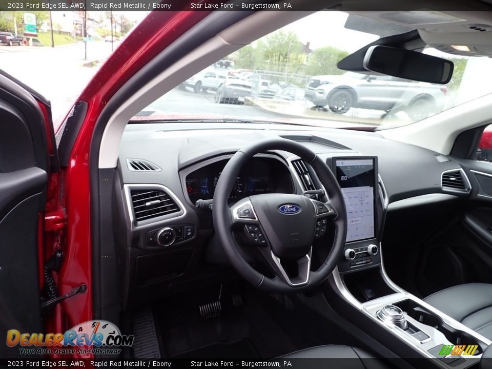 2023 Ford Edge SEL AWD Rapid Red Metallic / Ebony Photo #12