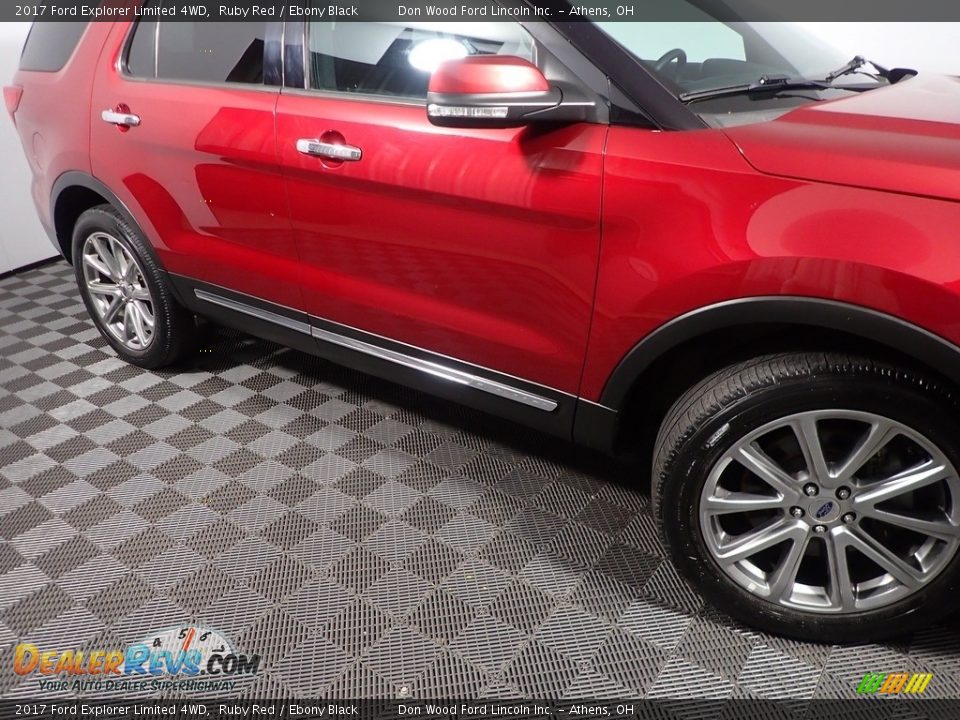 2017 Ford Explorer Limited 4WD Ruby Red / Ebony Black Photo #6