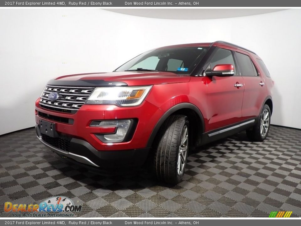 2017 Ford Explorer Limited 4WD Ruby Red / Ebony Black Photo #10