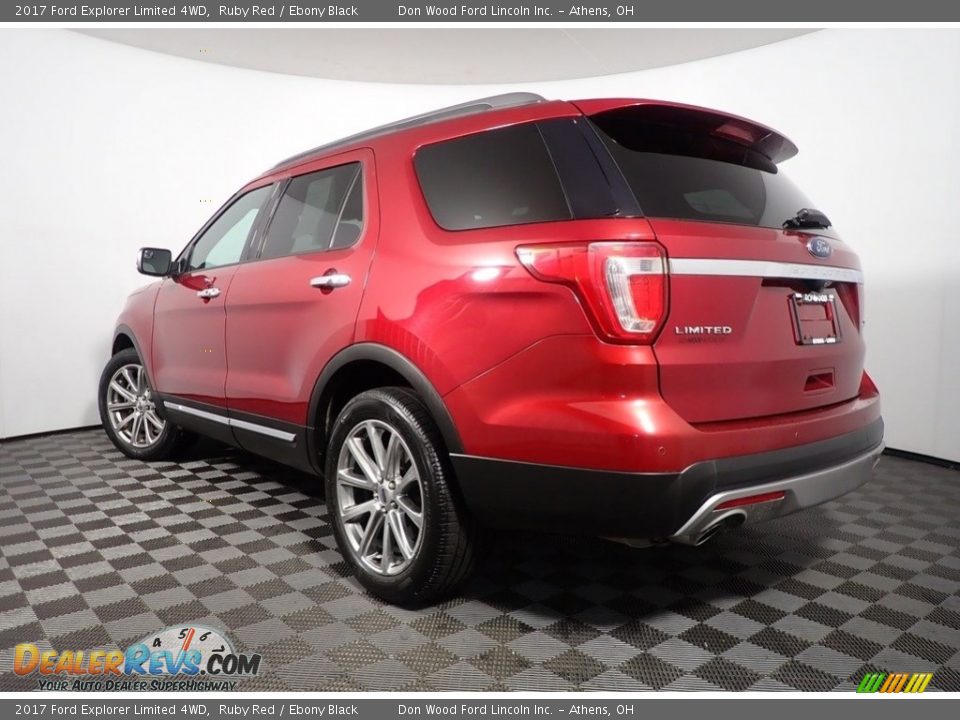 2017 Ford Explorer Limited 4WD Ruby Red / Ebony Black Photo #13