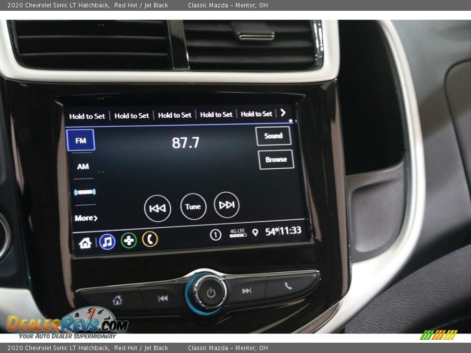 2020 Chevrolet Sonic LT Hatchback Red Hot / Jet Black Photo #9