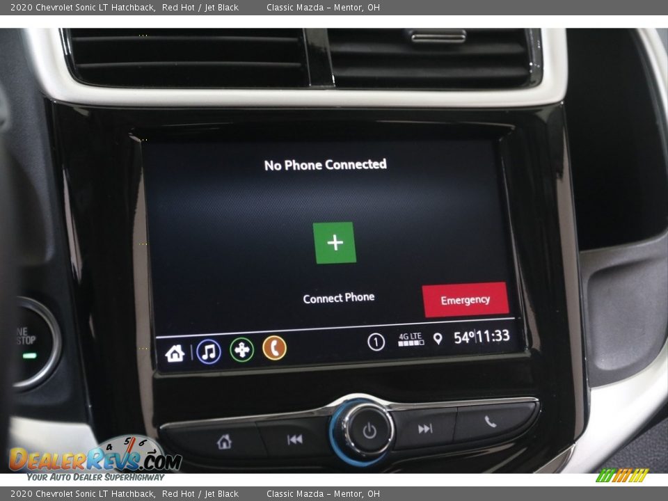 2020 Chevrolet Sonic LT Hatchback Red Hot / Jet Black Photo #10