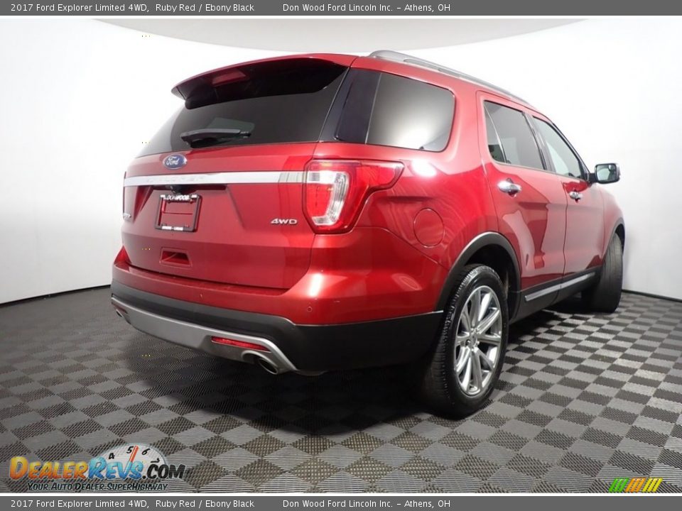 2017 Ford Explorer Limited 4WD Ruby Red / Ebony Black Photo #19