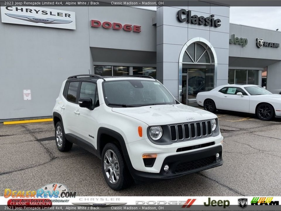 2023 Jeep Renegade Limited 4x4 Alpine White / Black Photo #1