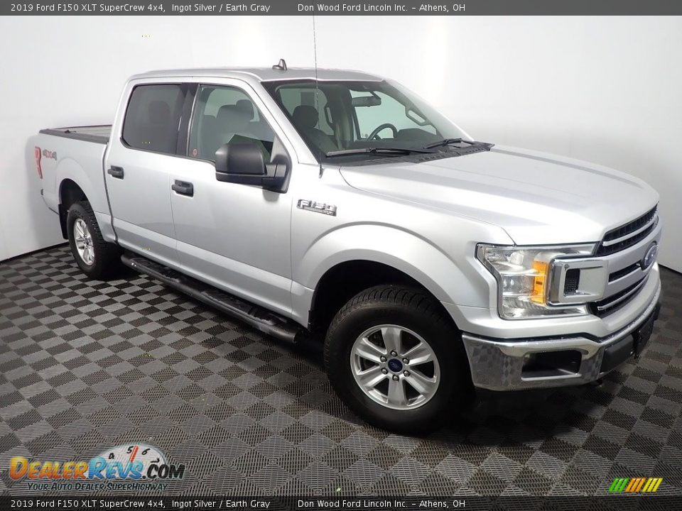 2019 Ford F150 XLT SuperCrew 4x4 Ingot Silver / Earth Gray Photo #3