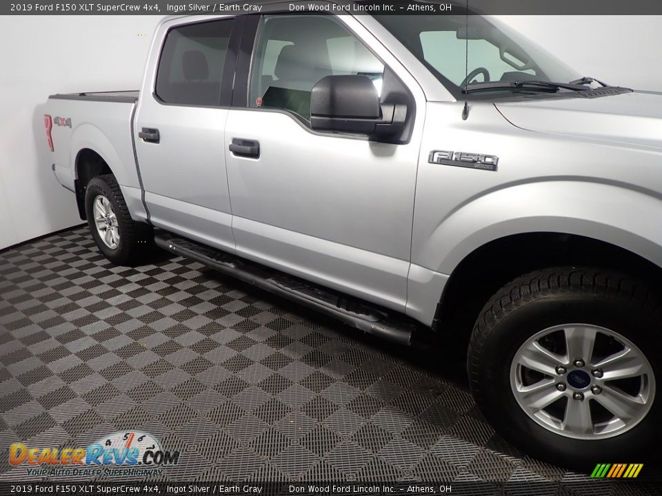 2019 Ford F150 XLT SuperCrew 4x4 Ingot Silver / Earth Gray Photo #4