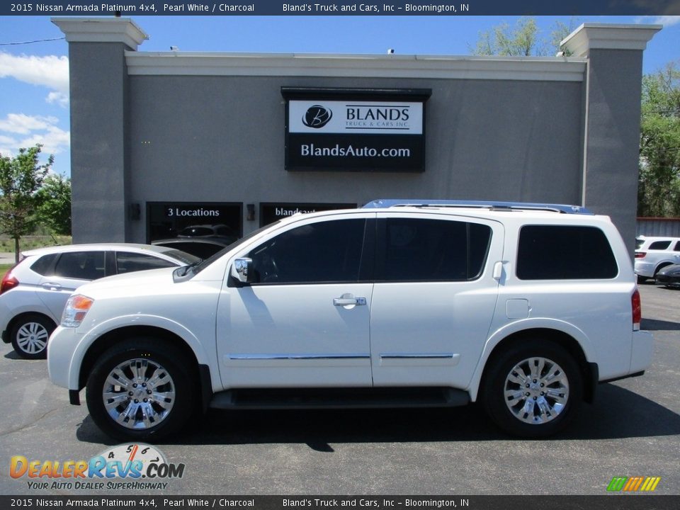 2015 Nissan Armada Platinum 4x4 Pearl White / Charcoal Photo #1