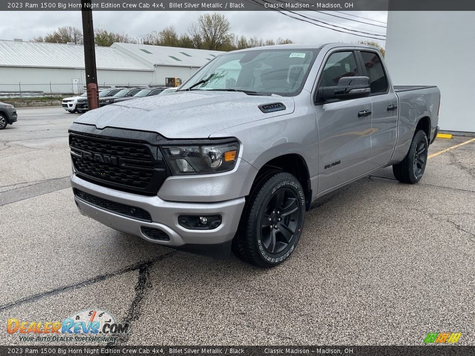 2023 Ram 1500 Big Horn Night Edition Crew Cab 4x4 Billet Silver Metallic / Black Photo #7