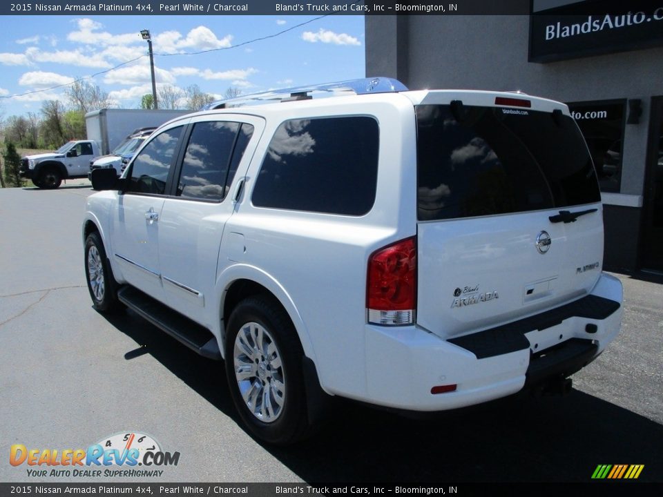 2015 Nissan Armada Platinum 4x4 Pearl White / Charcoal Photo #3