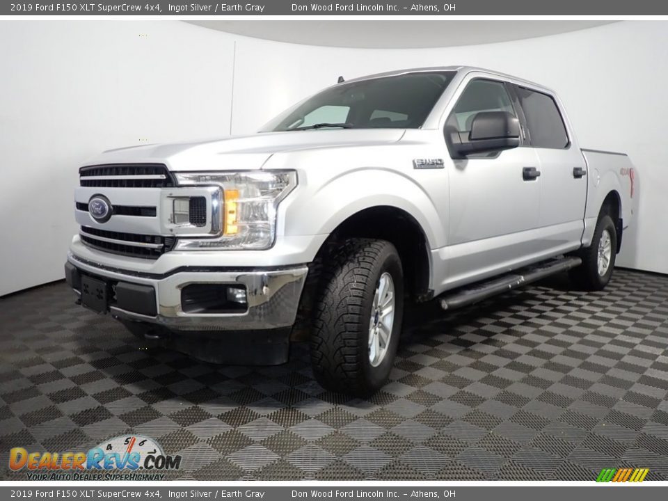 2019 Ford F150 XLT SuperCrew 4x4 Ingot Silver / Earth Gray Photo #8