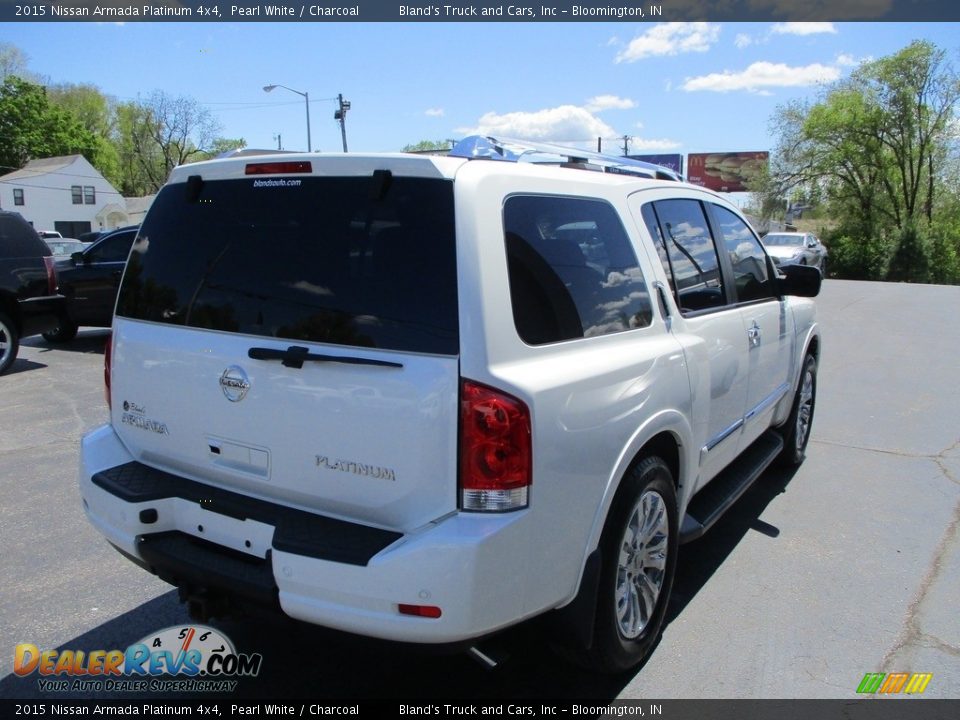 2015 Nissan Armada Platinum 4x4 Pearl White / Charcoal Photo #4