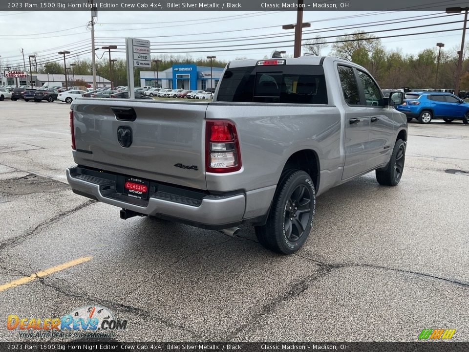 2023 Ram 1500 Big Horn Night Edition Crew Cab 4x4 Billet Silver Metallic / Black Photo #10