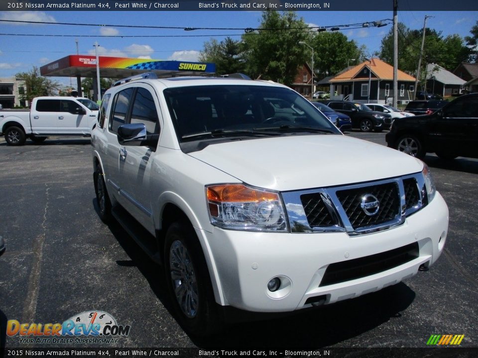 2015 Nissan Armada Platinum 4x4 Pearl White / Charcoal Photo #5