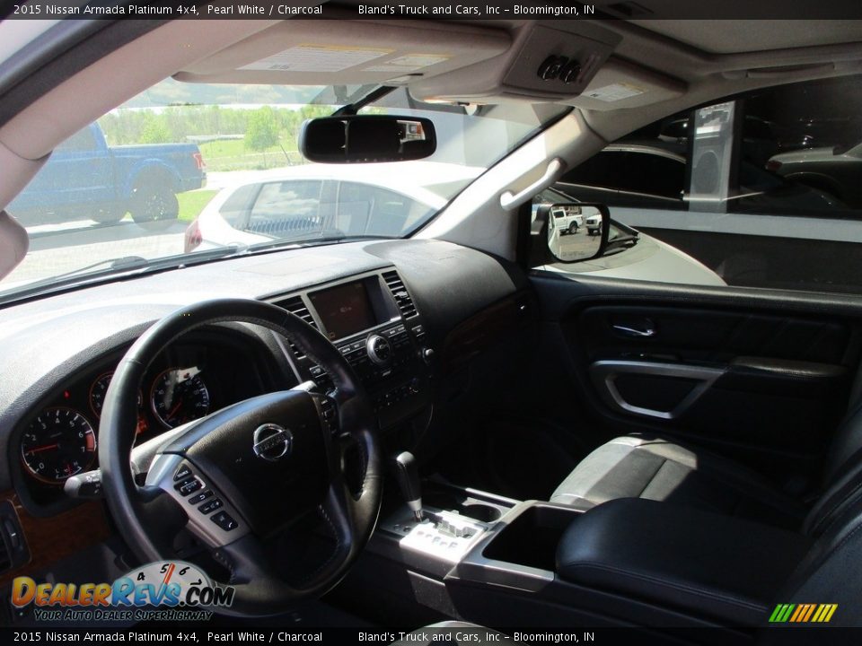 2015 Nissan Armada Platinum 4x4 Pearl White / Charcoal Photo #7