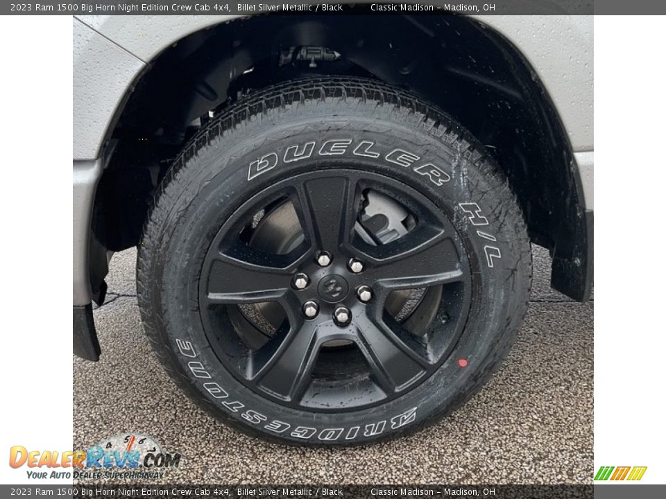 2023 Ram 1500 Big Horn Night Edition Crew Cab 4x4 Billet Silver Metallic / Black Photo #14