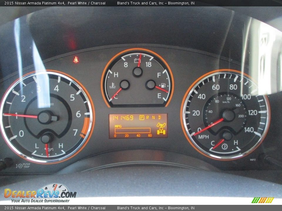 2015 Nissan Armada Platinum 4x4 Gauges Photo #9