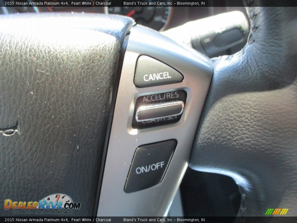2015 Nissan Armada Platinum 4x4 Steering Wheel Photo #11