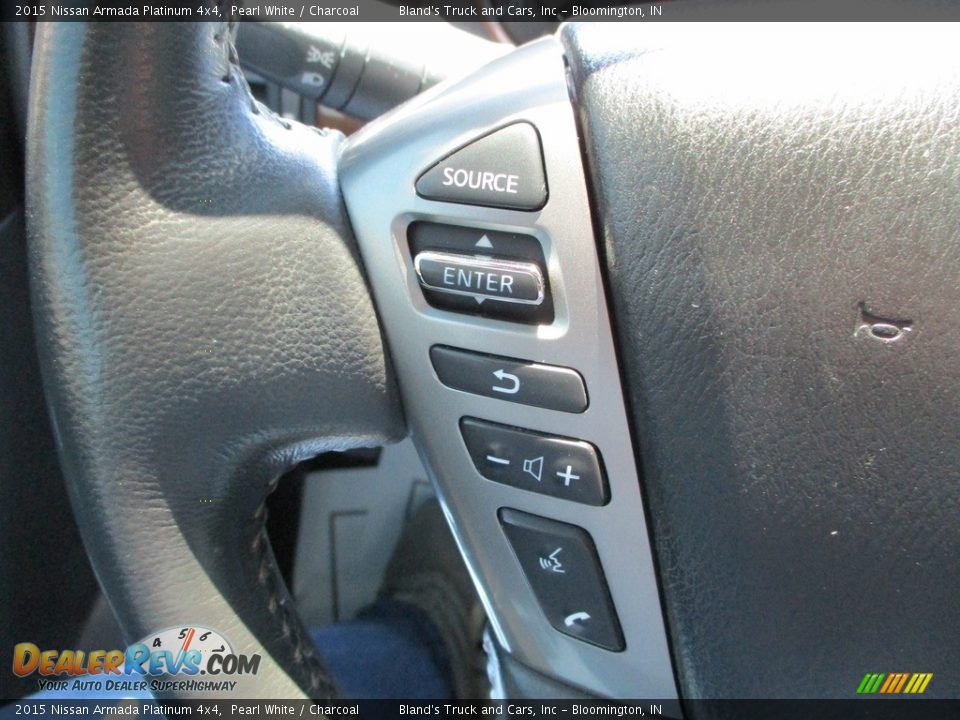 2015 Nissan Armada Platinum 4x4 Steering Wheel Photo #12