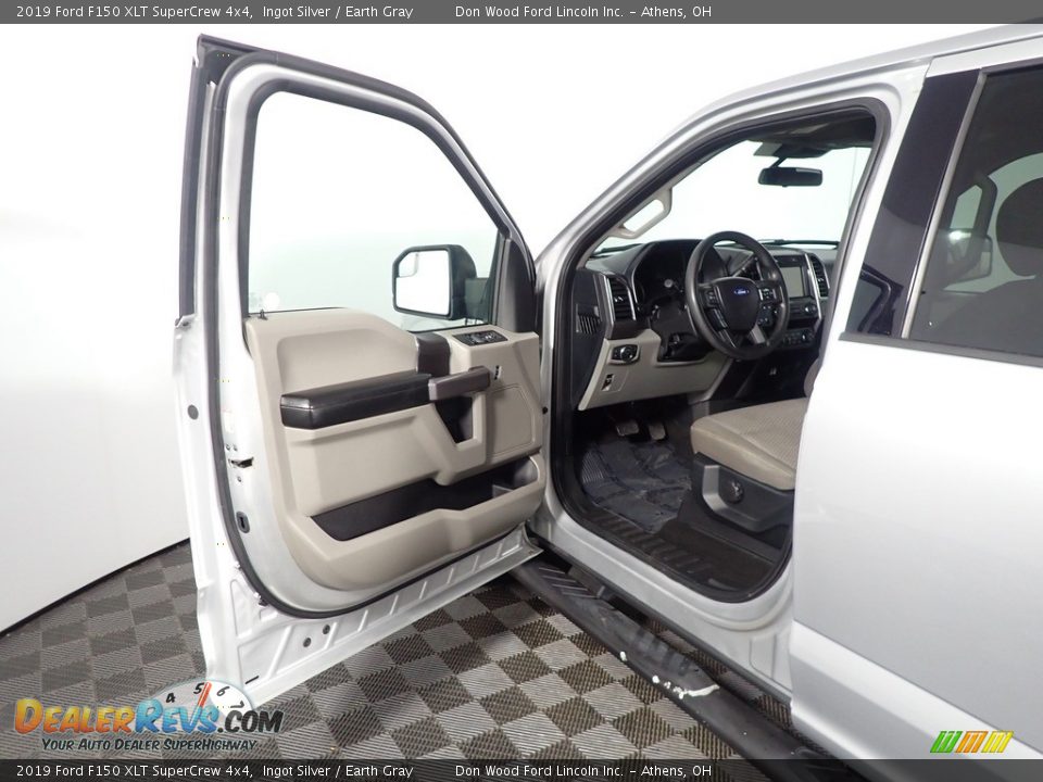 2019 Ford F150 XLT SuperCrew 4x4 Ingot Silver / Earth Gray Photo #18
