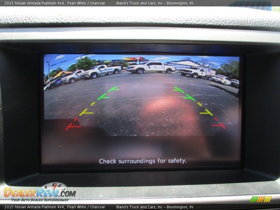 2015 Nissan Armada Platinum 4x4 Pearl White / Charcoal Photo #14