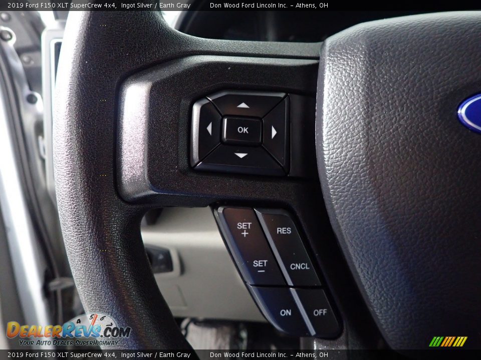 2019 Ford F150 XLT SuperCrew 4x4 Ingot Silver / Earth Gray Photo #27