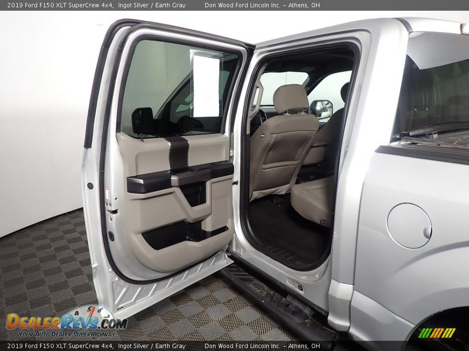 2019 Ford F150 XLT SuperCrew 4x4 Ingot Silver / Earth Gray Photo #33
