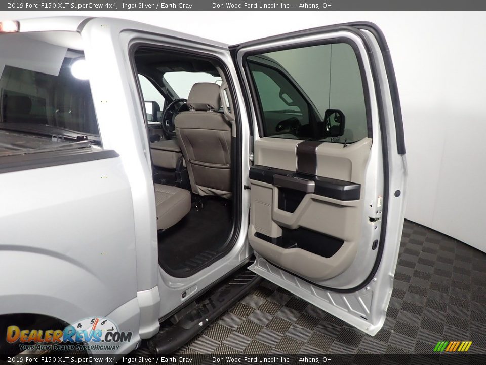 2019 Ford F150 XLT SuperCrew 4x4 Ingot Silver / Earth Gray Photo #35