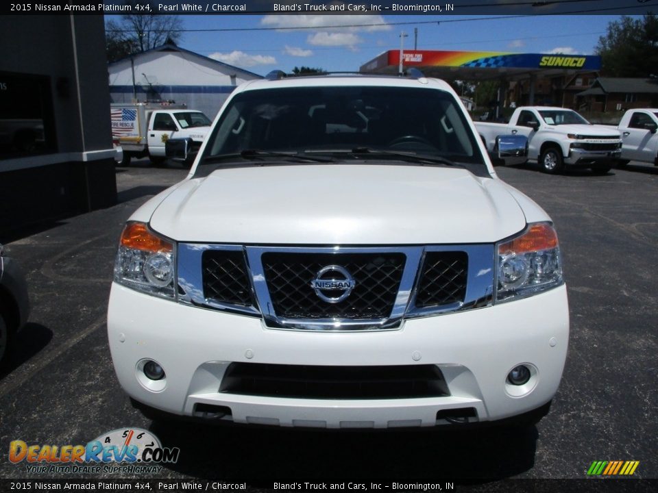 2015 Nissan Armada Platinum 4x4 Pearl White / Charcoal Photo #32