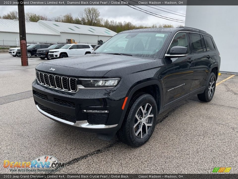 2023 Jeep Grand Cherokee L Limited 4x4 Diamond Black Crystal Pearl / Global Black Photo #8