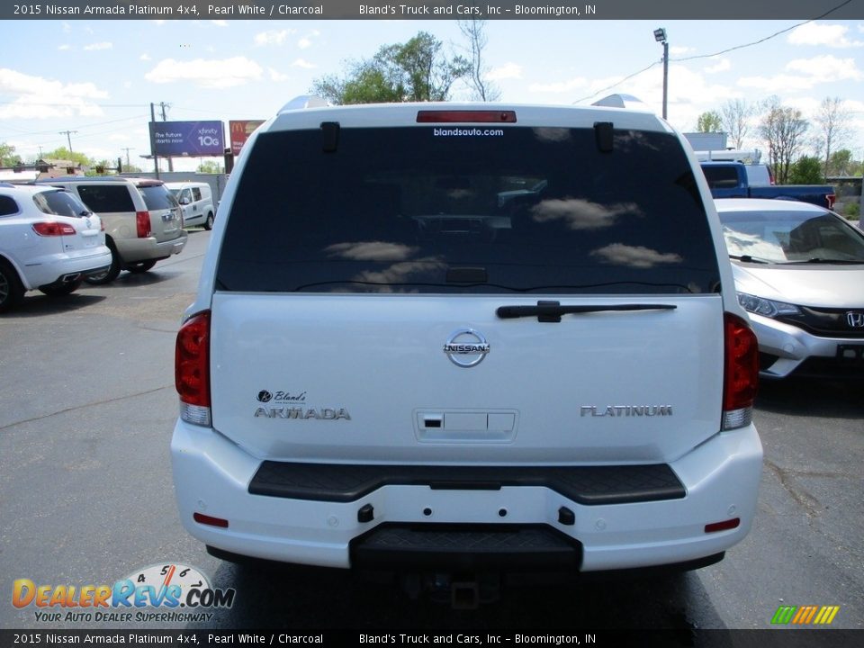 2015 Nissan Armada Platinum 4x4 Pearl White / Charcoal Photo #33