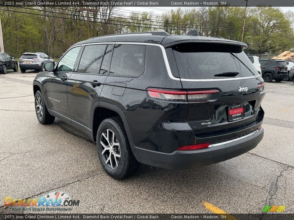 2023 Jeep Grand Cherokee L Limited 4x4 Diamond Black Crystal Pearl / Global Black Photo #9